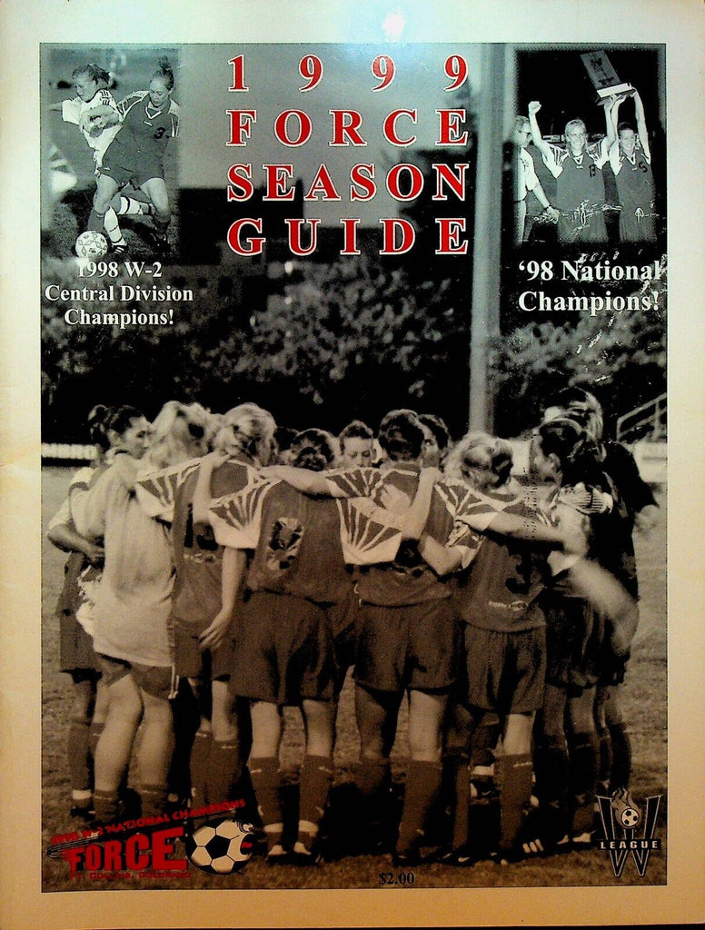Fort Collins Force FC 1999 Season Guide Woman's Soccer USL W-League