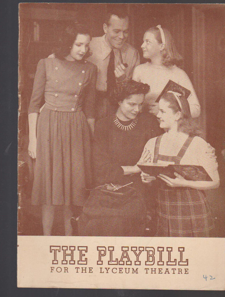 Junior Miss Playbill October 1942 Paula Laurence Joan Newton Philip Ober