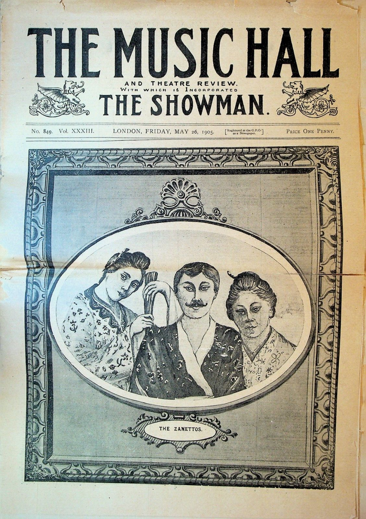 The Music Hall Magazine May 26 1905 The Zanettos Japanese Jugglers