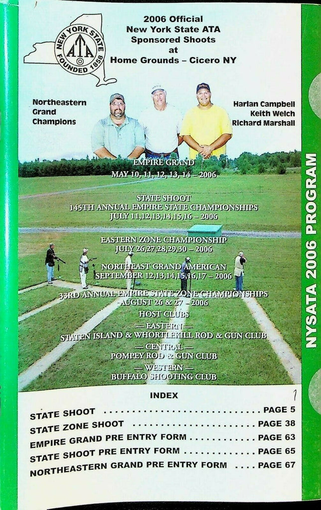 Official New York State ATA Trapshooting Tournament Program 2006