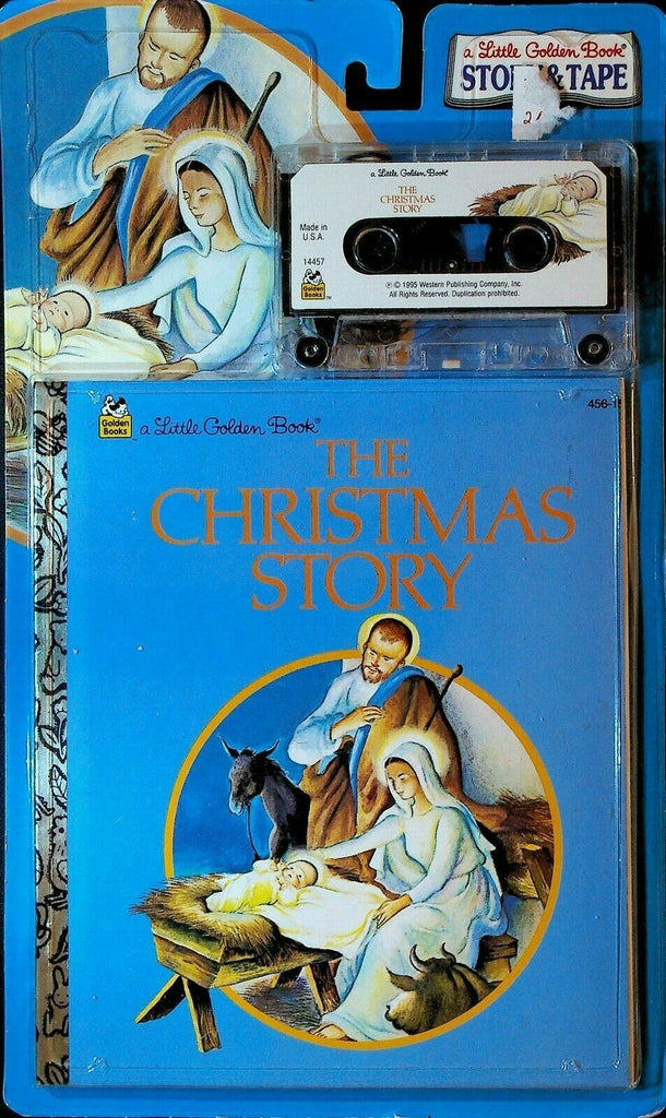 The Christmas Story Little Golden Book Story & Cassette Tape Unopened