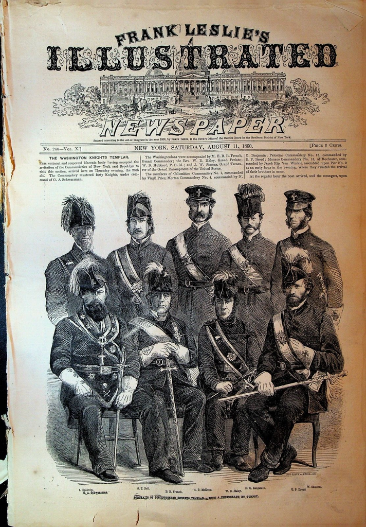 Frank Leslie's Illustrated Newspaper August 11 1860 Harvard College Regatta