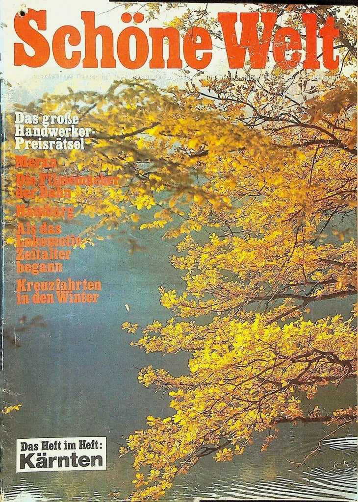 Schone Welt Magazine October 1979 German Tourism Celle Karnten