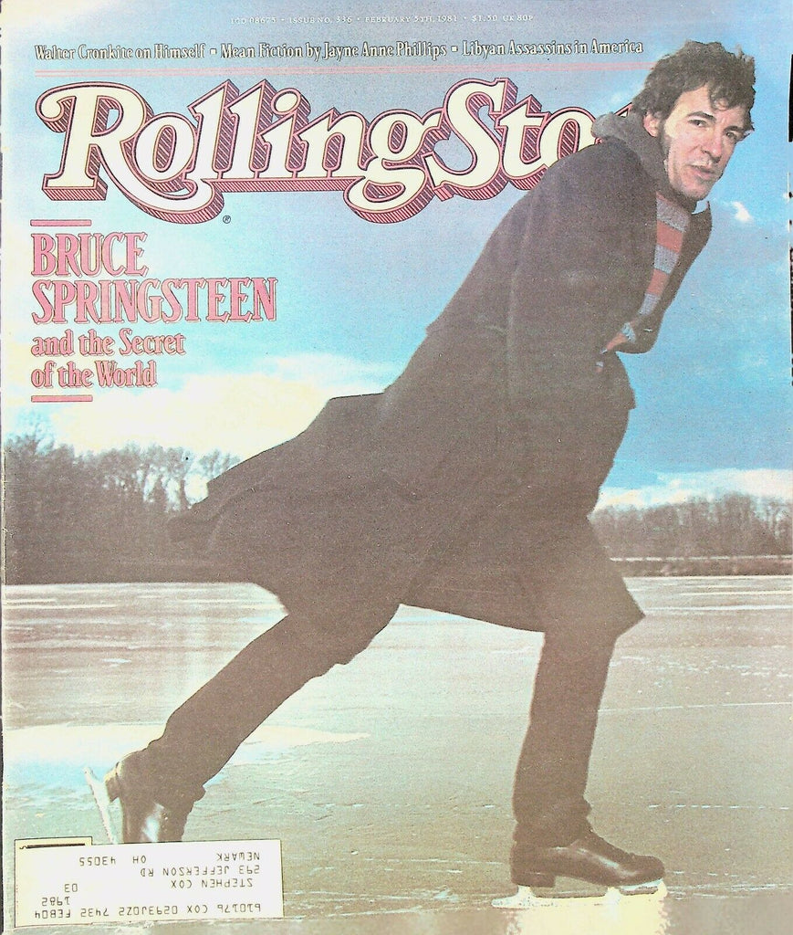 Rolling Stone Magazine 336 February 5 1981 Bruce Springsteen Walter Cronkite