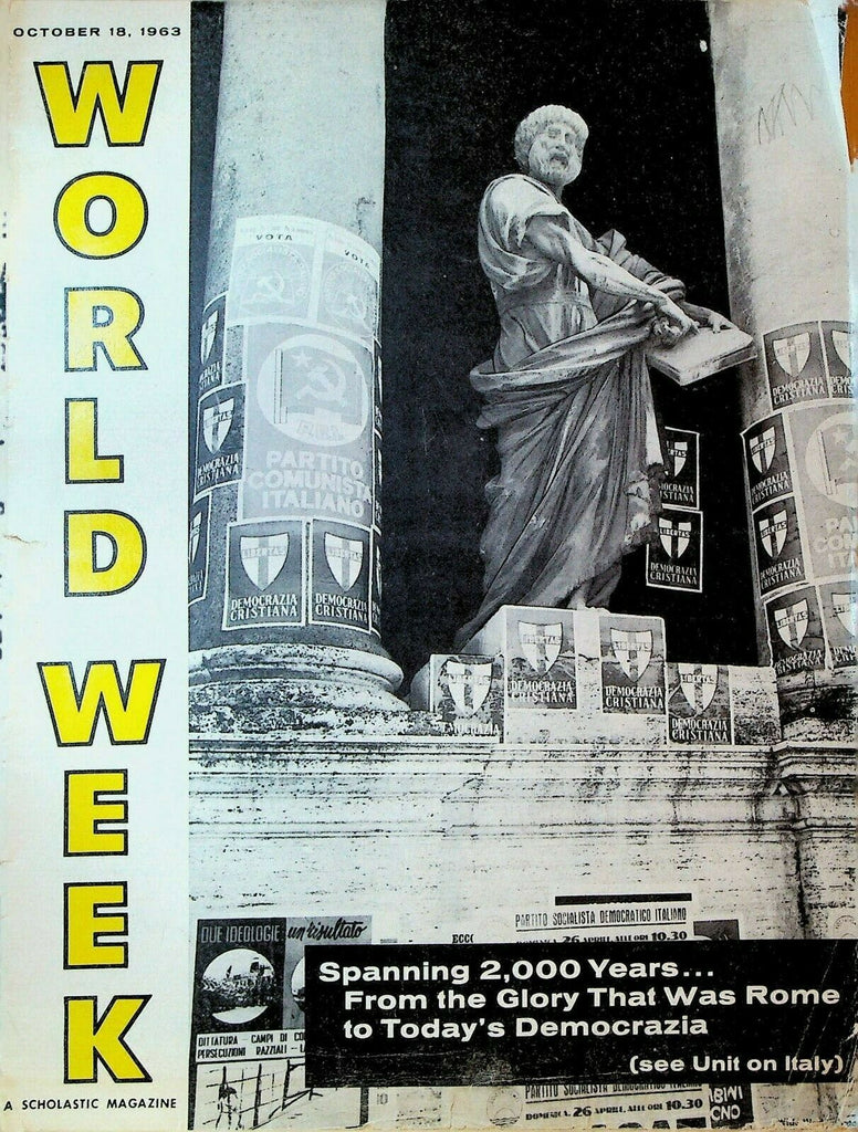 World Week October 18 1963 Hal Bedsole Italy Ezra Pound Coca Cola Ad
