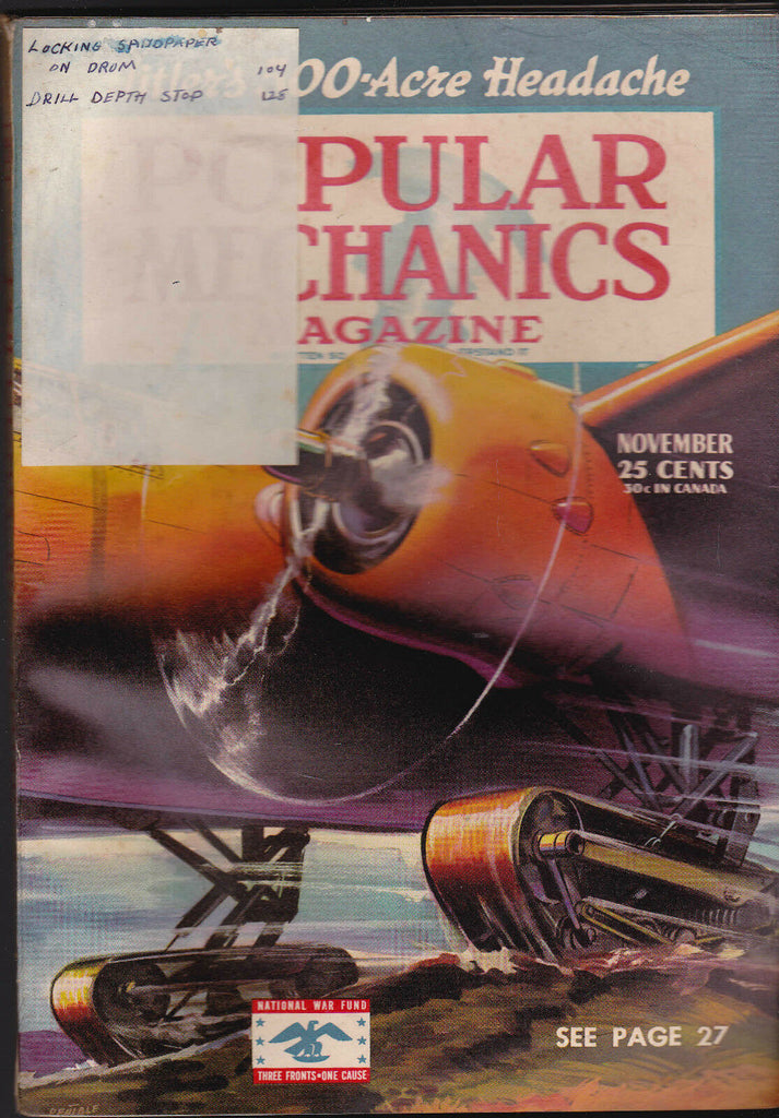 Popular Mechanics Magazine World War II Cover & Articles January 1943