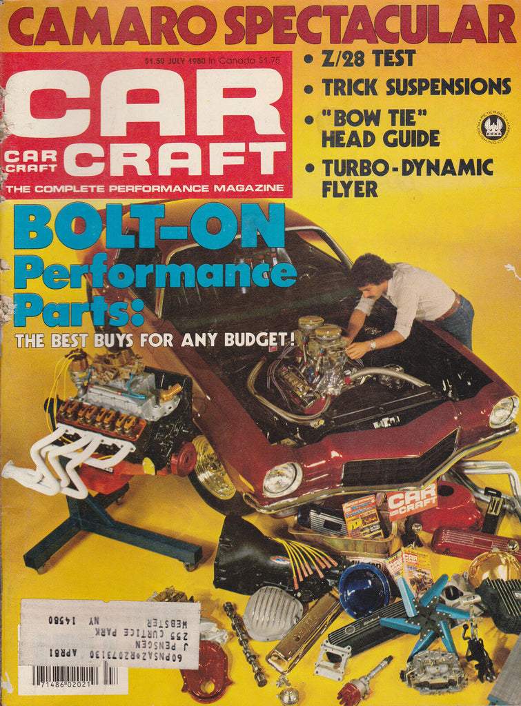 Car Craft Magazine Camaro Spectacular  July 1980  FREE US S/H