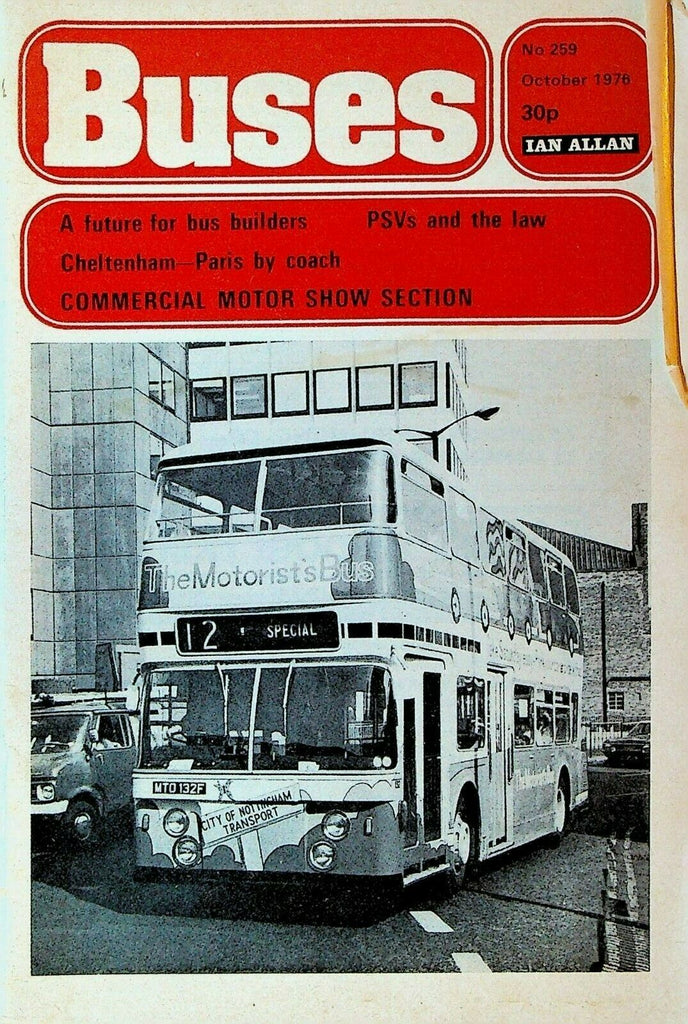 Buses Magazine 259 October 1976 Cheltenham to Paris by Coach Bus Builders