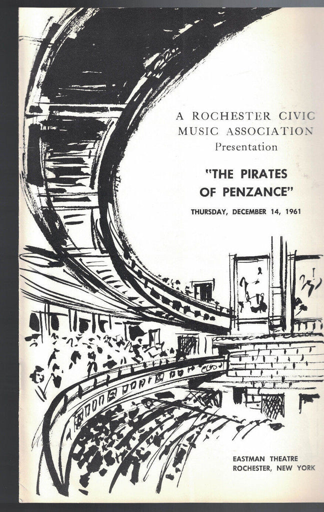 The Pirates of Penzance Eastman Theatre December 14 1961 Rochester NY