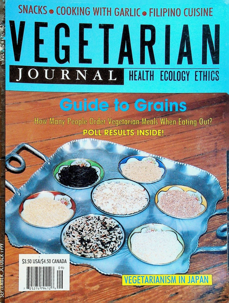 Vegetarian Journal Vol XV1I #5 1998 Filipino Cuisine Garlic Grains