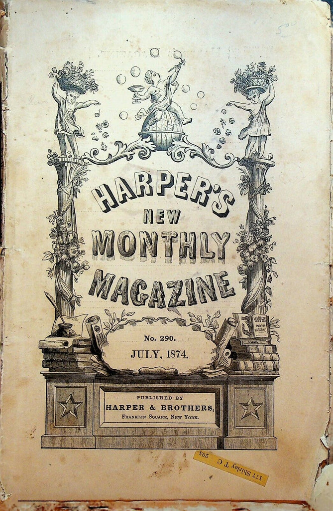 Harper's Monthly Magazine July 1874 Marblehead Mexico Harriet Prescott Spofford