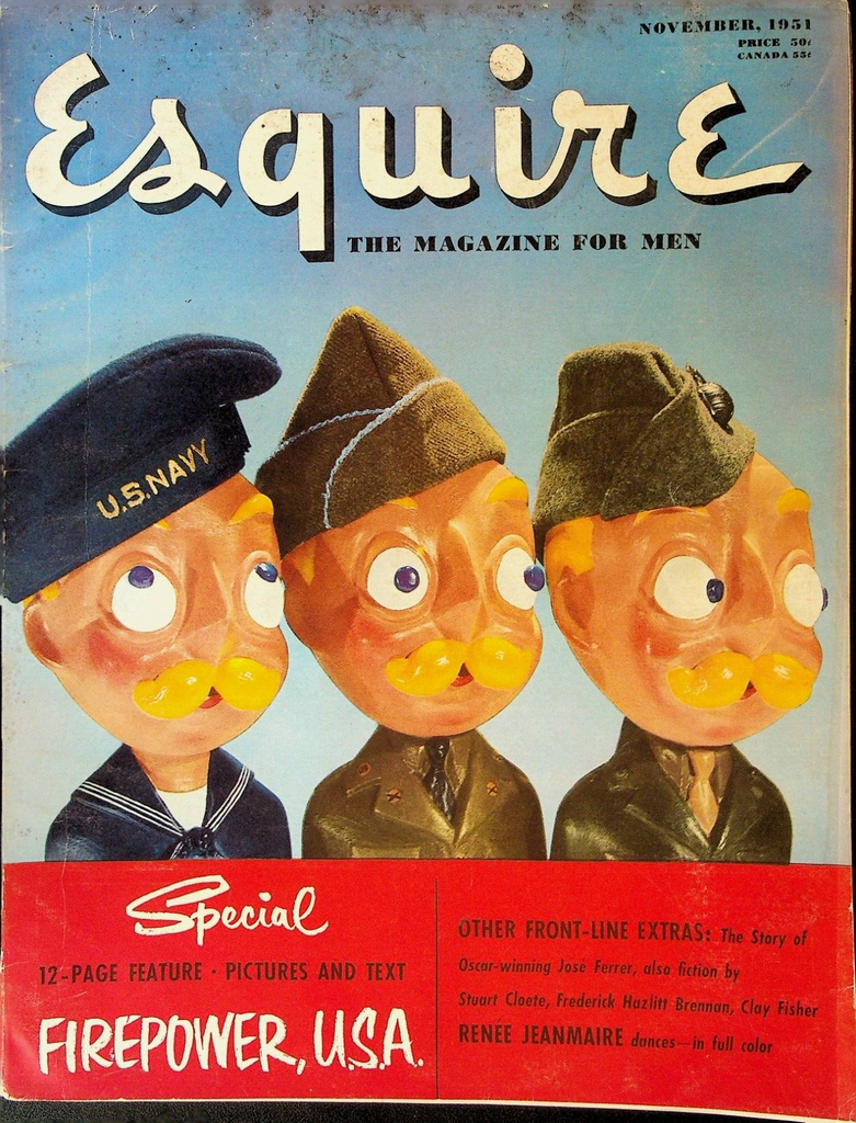 Esquire Magazine November 1951 Jose Ferrer Ray Bradbury Renee Jeanmarie