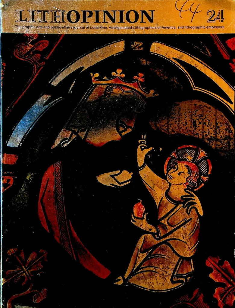 Lithopinion 24 Winter 1971 Lithographers Magazine Stained Glass Wright Brothers