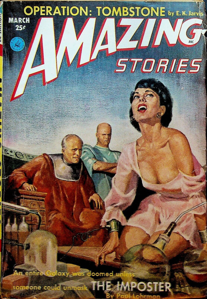 Amazing Stories Pulp March 1953 Evan Hunter Last Pulp Size Rog Phillips