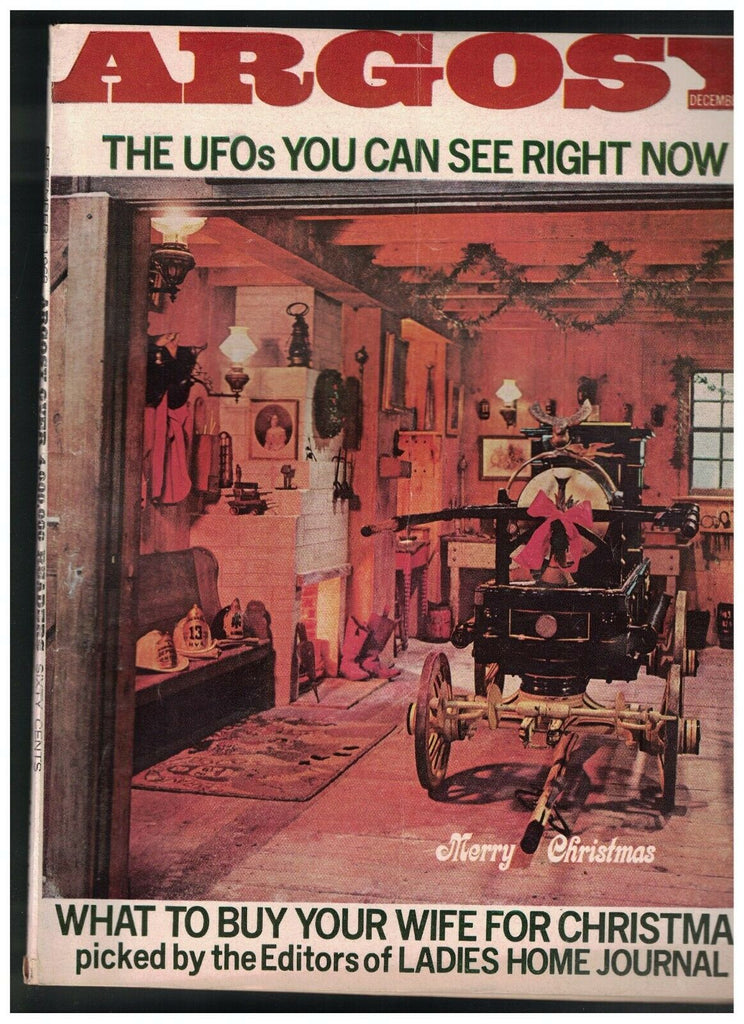 Argosy Magazine December 1968 Flying Saucers Carmen Gagliardi Bobby Unser
