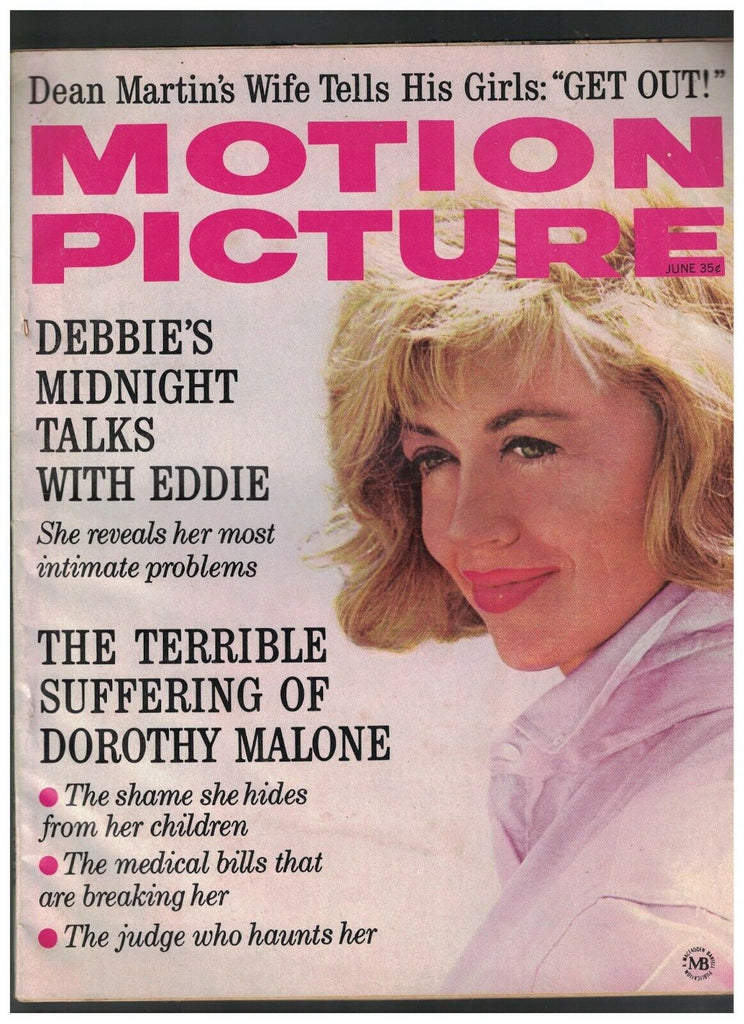 Motion Picture Magazine June 1967 Dorothy Malone Steve McQueen Adam West