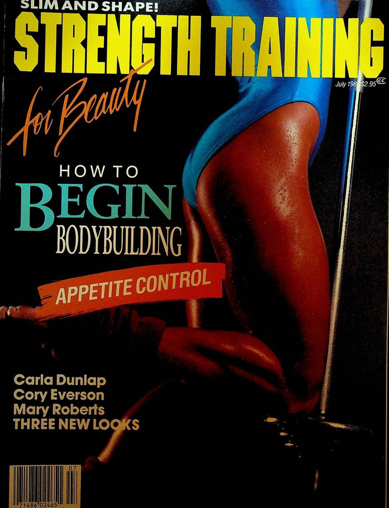 Slim and Shape Strength Training Magazine July 1985 Grace Jones Mary Roberts