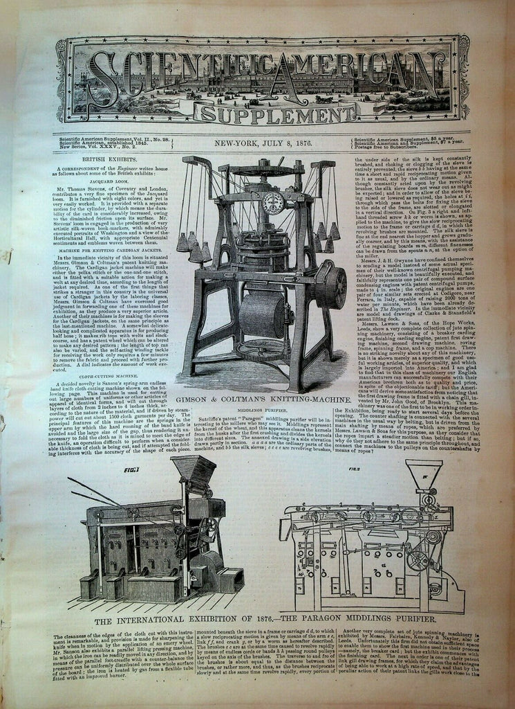 Scientific American Supplement July 8 1876 Mississippi River Jetty System