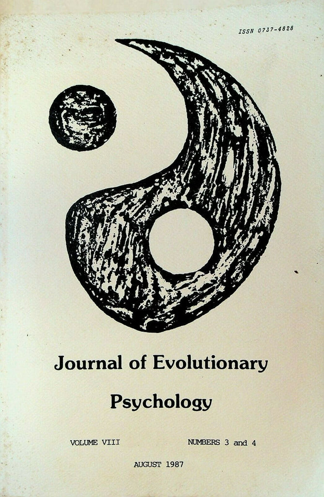 Journal of Evolutionary Psychology August 1987 Ezra Pound Kawabata Yasunari