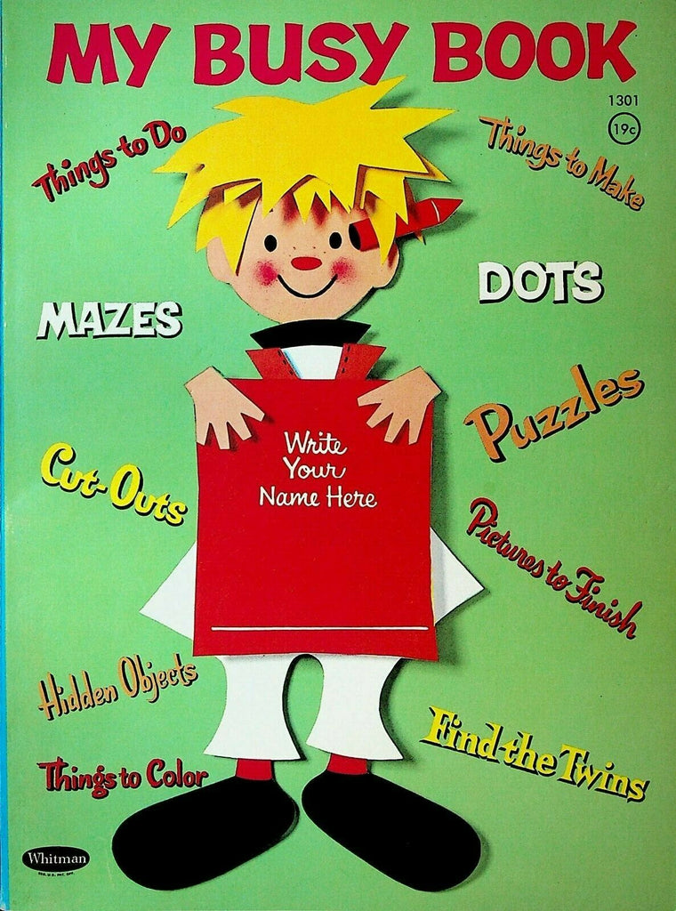 My Busy Book Whitman #1301 Paper Doll IM Vogel 1963