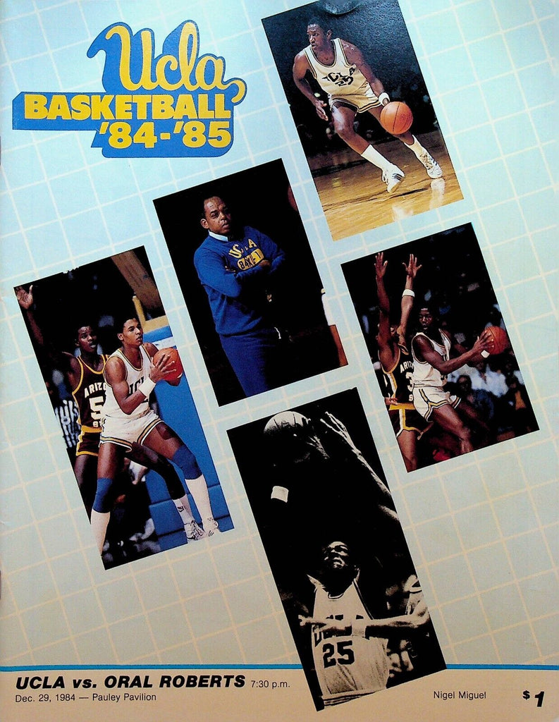 UCLA v Oral Roberts NCAA Basketball Program December 19 1984 Reggie Miller