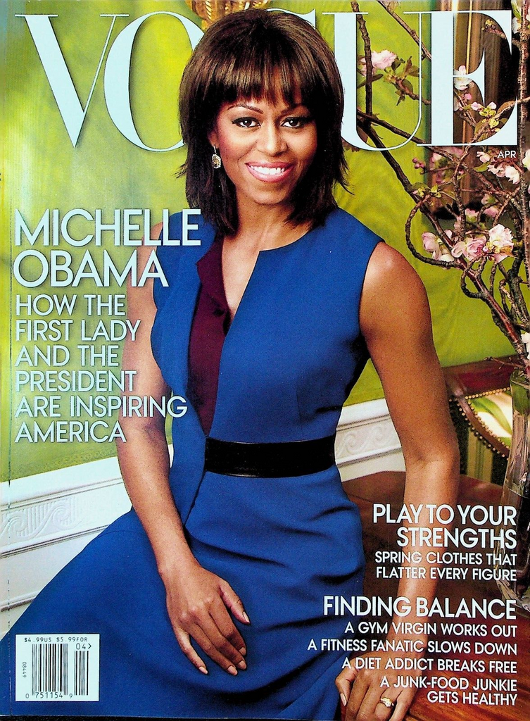 Vogue Magazine April 2013 Michelle Obama Ciara Cara Delevingne Michael Cera