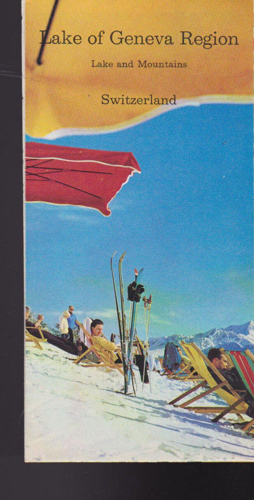 Lake of Geneva Region Lake & Mountains Switzerland Brochure 1960s