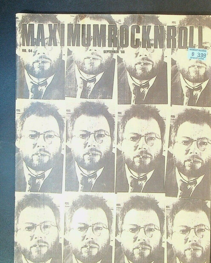 Maximum Rock N Roll #64 September 1988 Wig Torture Ween Flux Uncarved Block