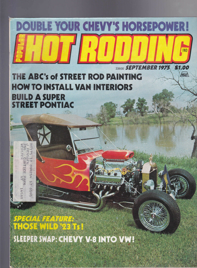 Popular Hot Rodding Magazine Wild 23T Street Rod Painting September 1975