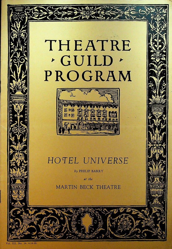 Karl and Anna Theatre Guild Program 1929 Otto Kruger Claude Rains