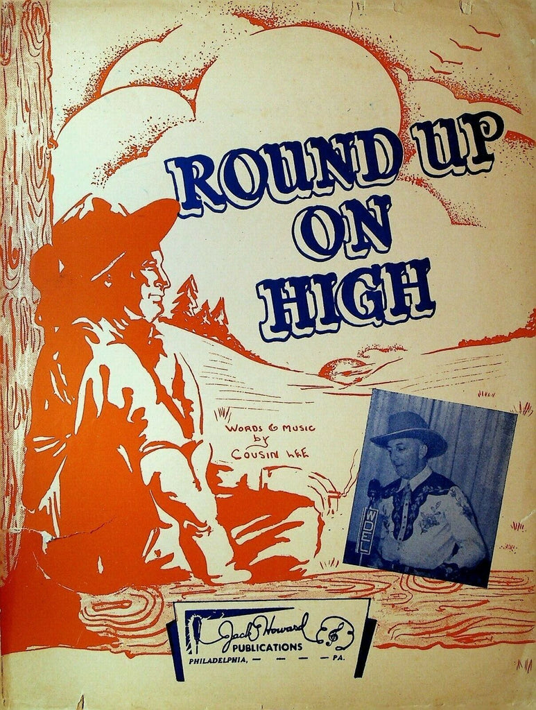 Round Up On High Sheet Music Cousin Lee Hillbilly Country Music 1944