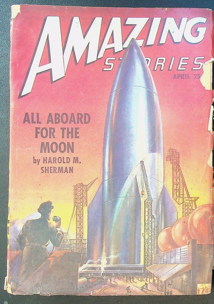 Amazing Stories Pulp April 1947 Harold M Sherman Millen Cooke