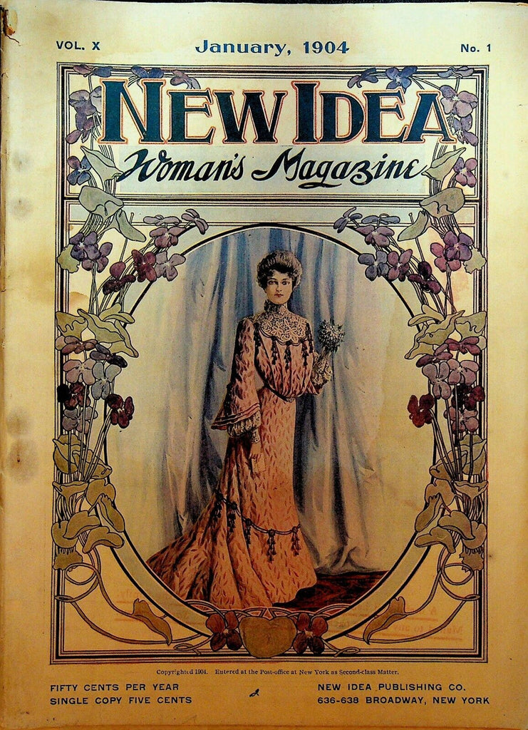 New Idea Magazine January 1904 Fashion Housekeeping