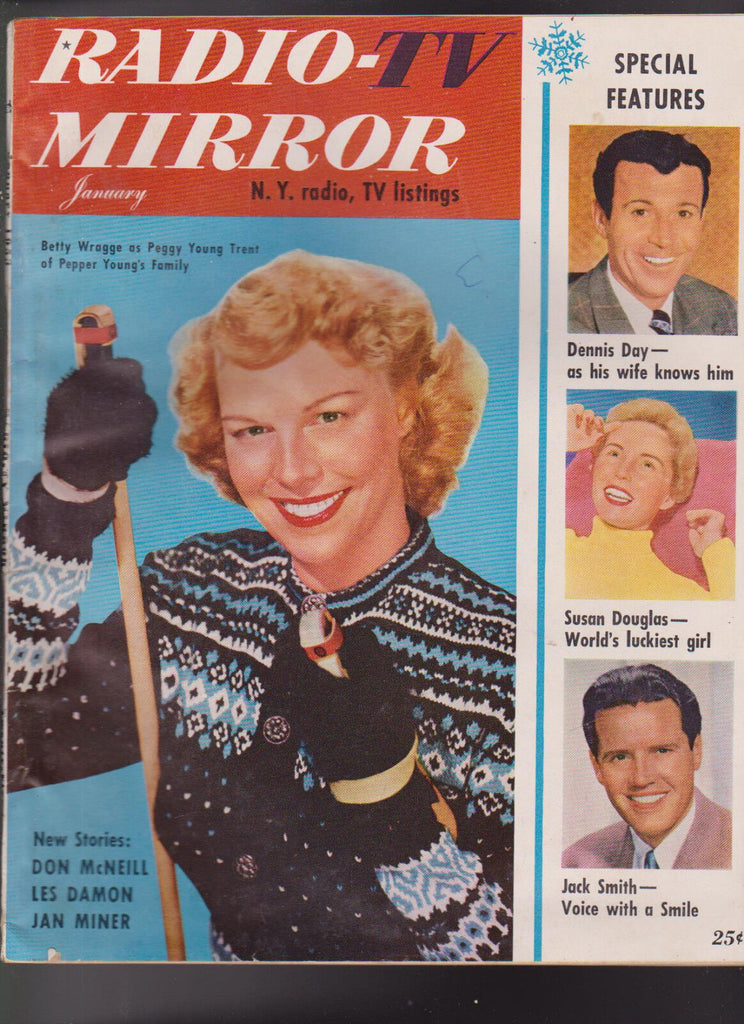 Radio TV Mirror January 1953 Jack Smith Don McNeill Betty Wragge Dennis Day