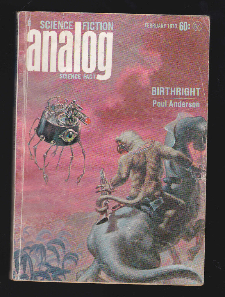 Analog Magazine February 1970 Poul Anderson Jack Wodhams Harry Harrison