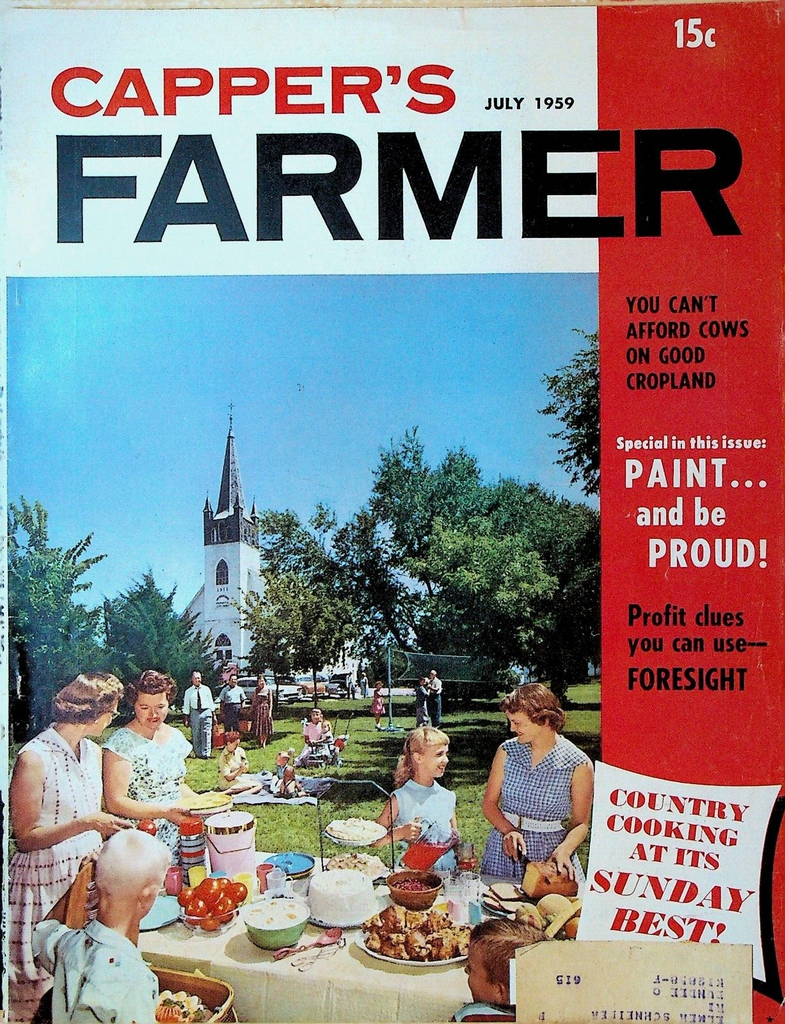 Capper's Farmer Magazine July 1959 Machinery Equipment Livestock Dairy