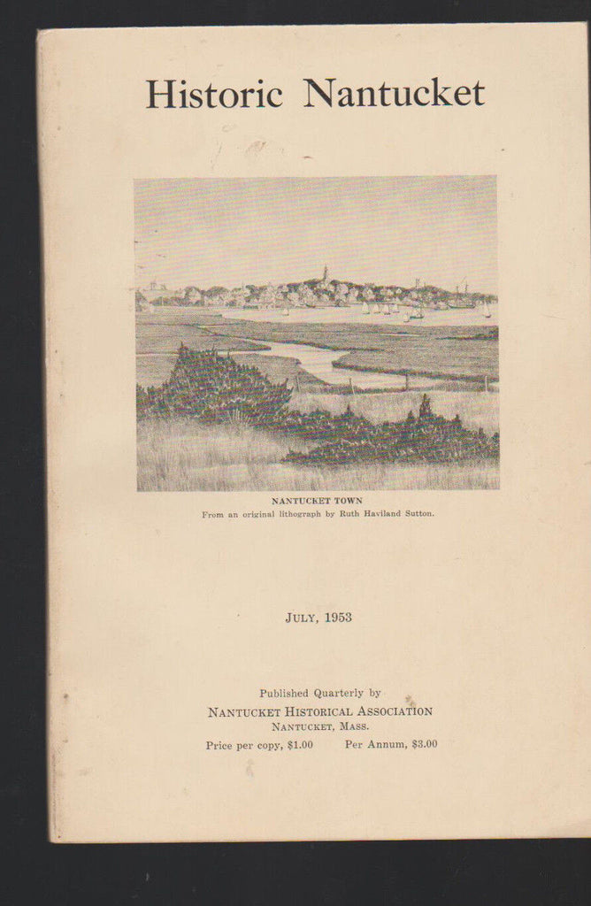 Historic Nantucket July 1953 Edouard A Stackpole Folger Clock Restoration