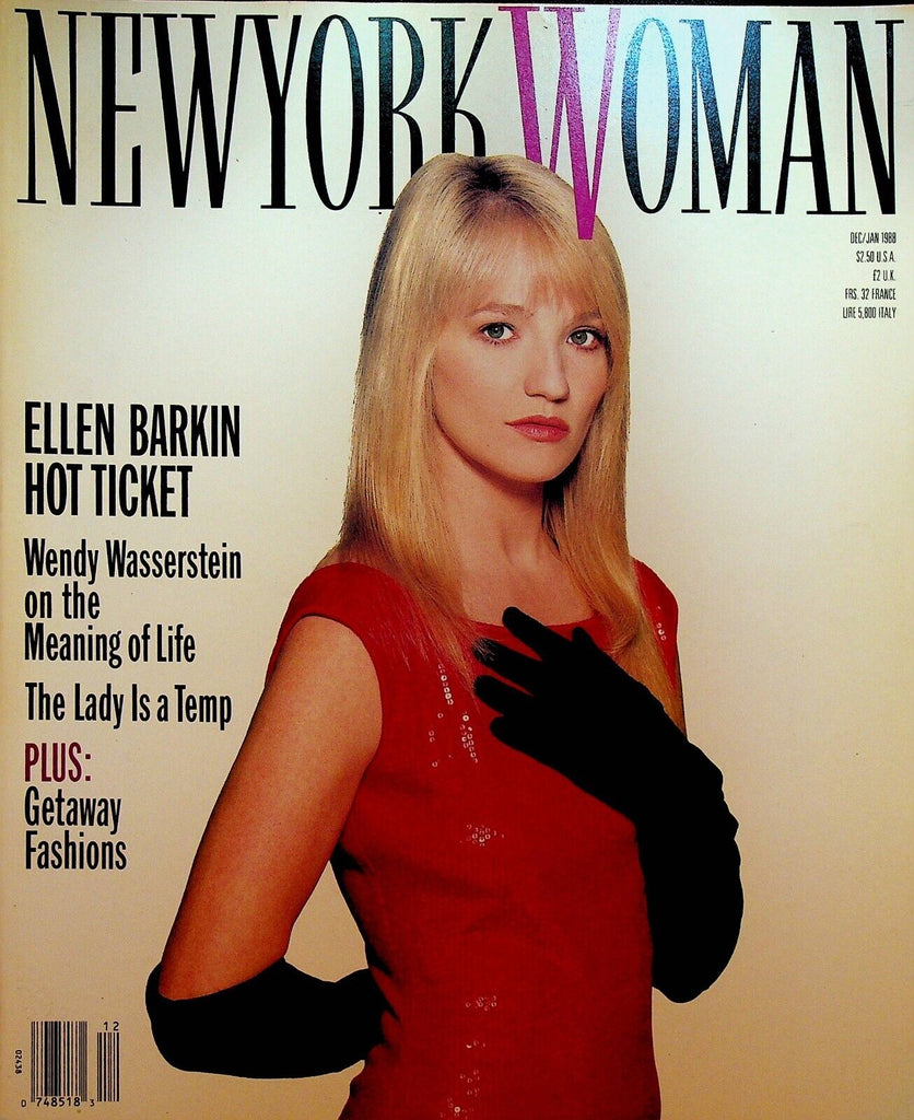 New York Woman Magazine December 1987 Ellen Barkin Jackie Mason Ed Bradley