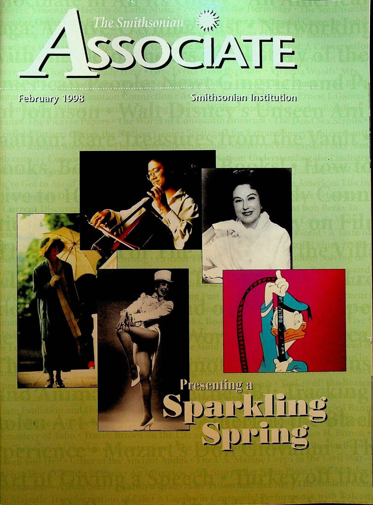 Smithsonian Associate February 1998 Frank Lloyd Wright Fallingwater Donald Duck