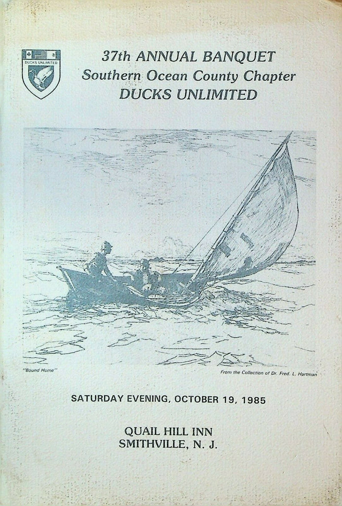 Ducks Unlimited Annual Banquet Program 1985 Southern Ocean County Chapter NJ