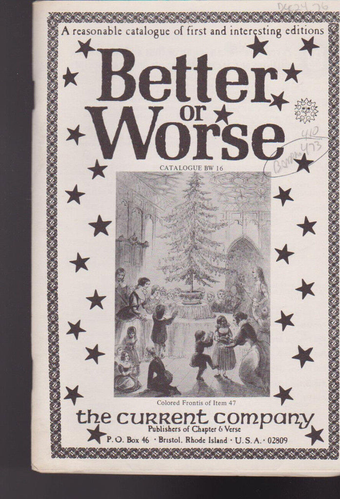 Current Company Catalog BW16 Better or Worse 1st Edition Books