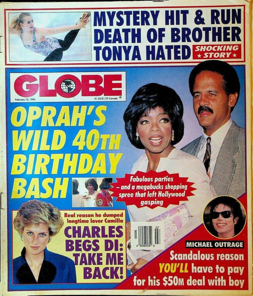 Globe February 15 1994 Oprah Winfrey Michael Jackson Princess Diana