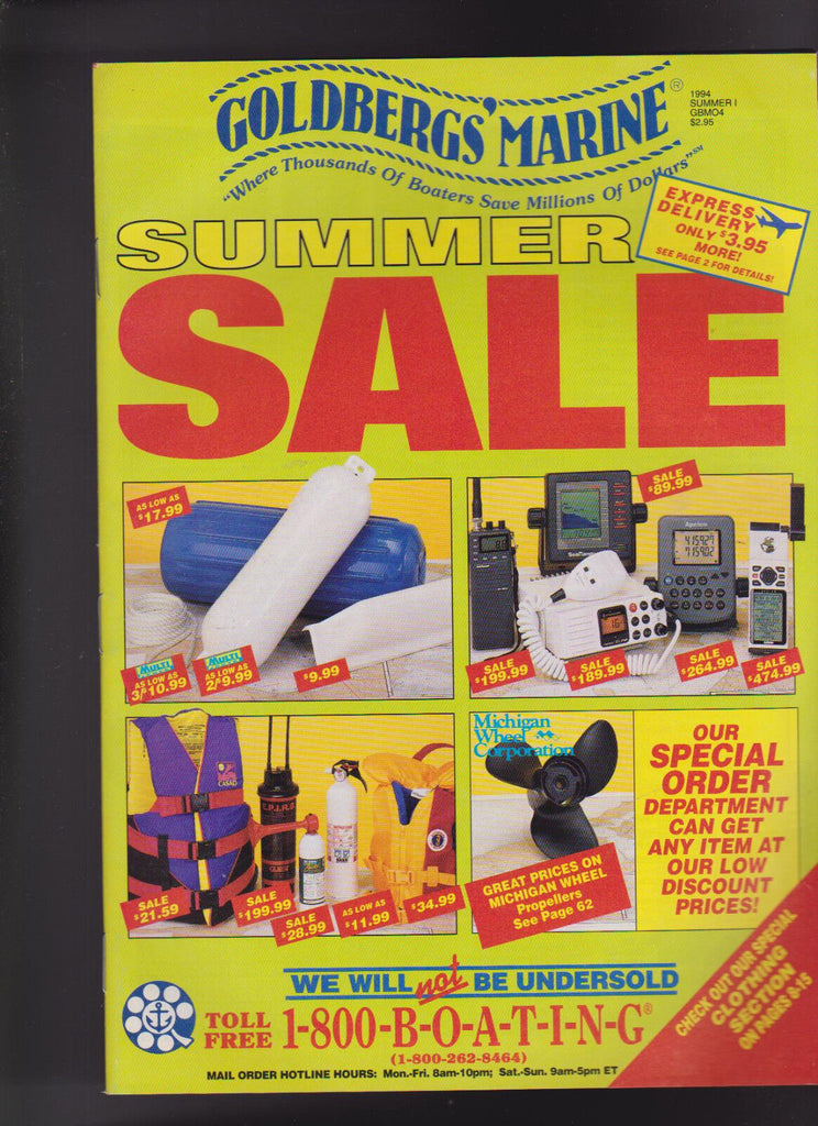 Goldbergs Marine Summer 1994 Catalog Clothing Accessories