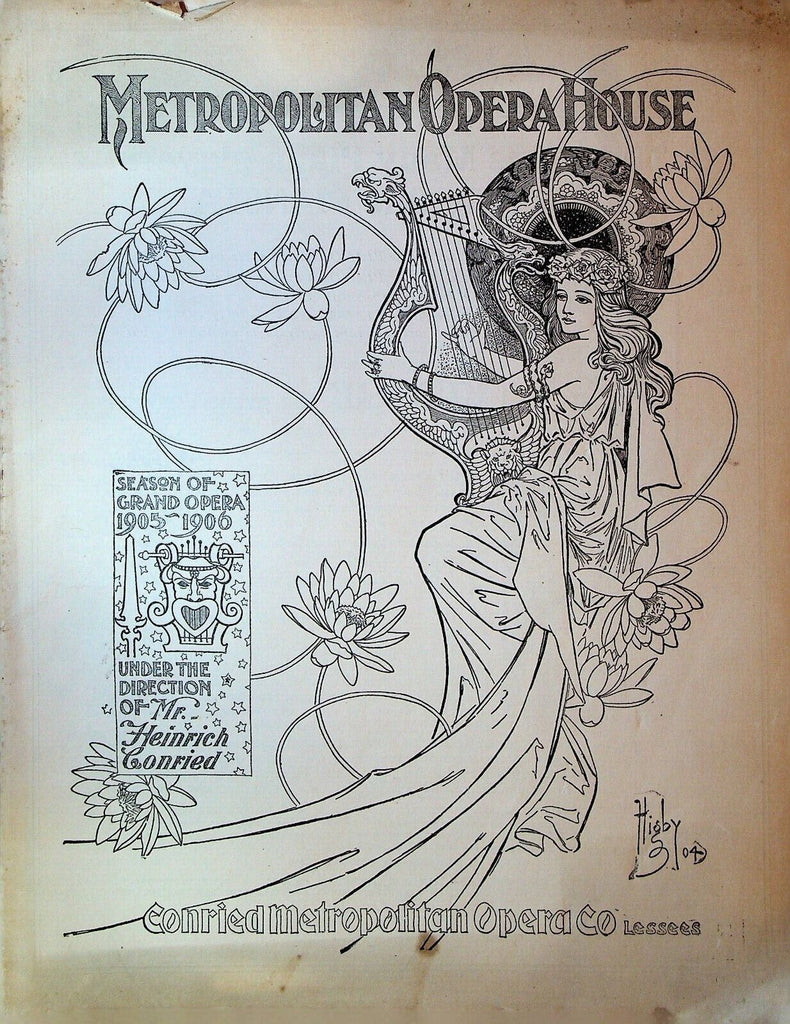 Metropolitan Opera House Program February 1906 Heinrich Conried
