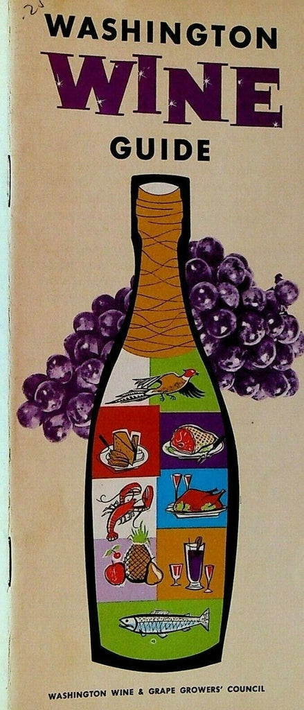 Washington State Wine Guide 1957 Recipe Booklet Grape Growers Council