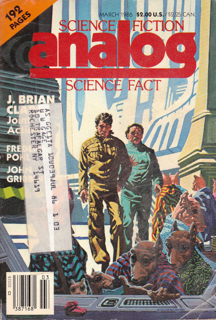 Analog Magazine Frederik Pohl Harry Turtledove John Barnes March 1986