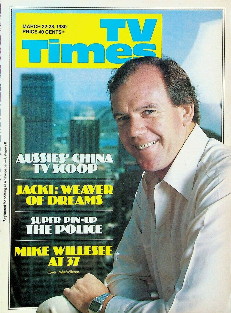 TV Times March 22 1980 The Police Sting Mike Willesee Jackie Weaver Vincent Ball