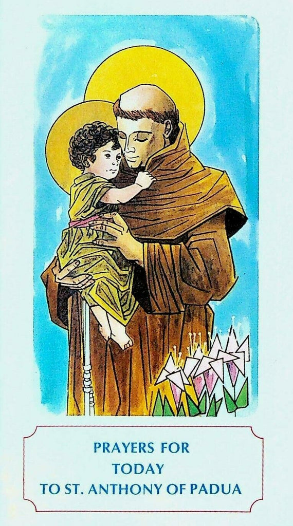 Prayers for Today to St Anthony of Padua 1973 Franciscan Mission Associates