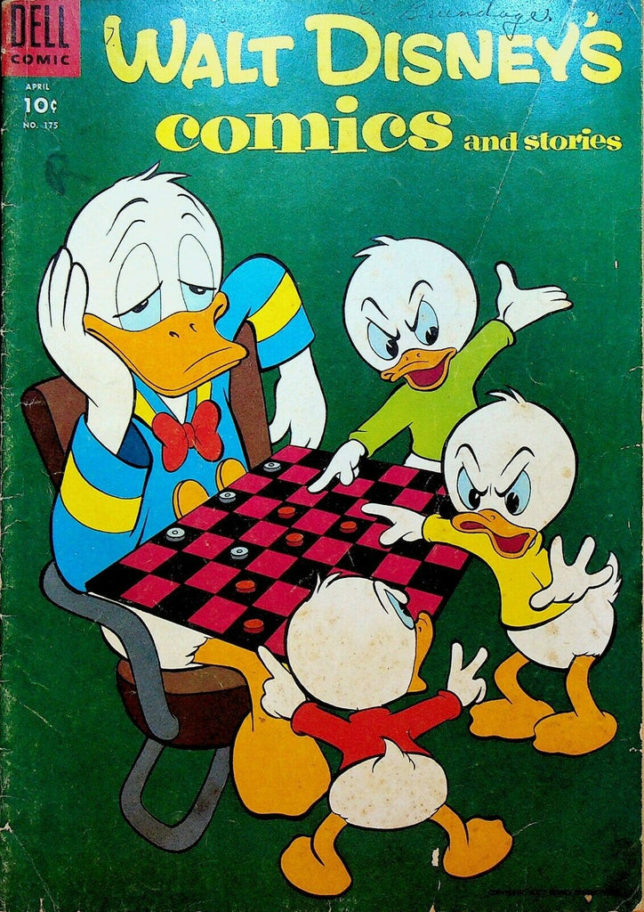 Walt Disney's Comics & Stories 175 Dell Comics 1955 Checkers