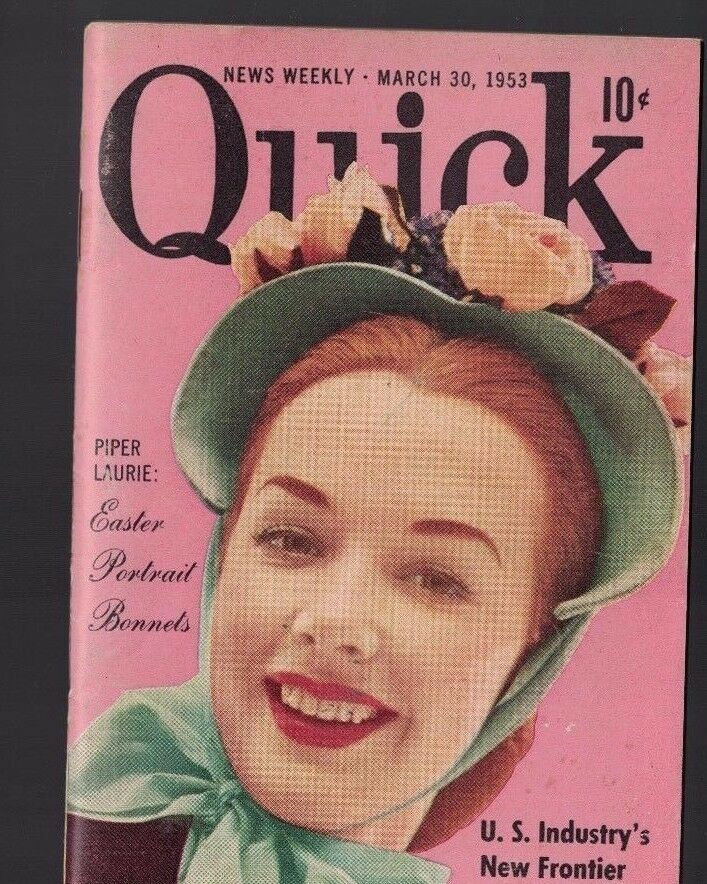 Quick Magazine March 30 1953 Piper Laurie